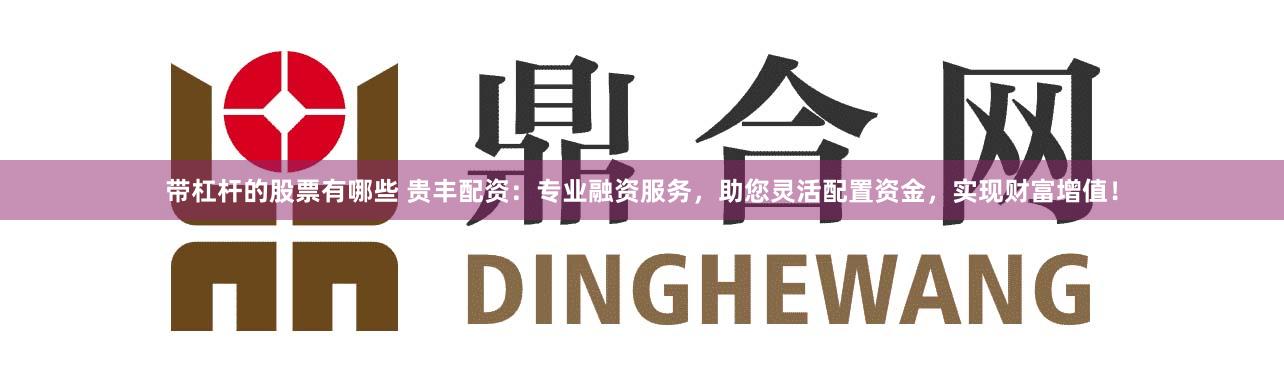 带杠杆的股票有哪些 贵丰配资：专业融资服务，助您灵活配置资金，实现财富增值！