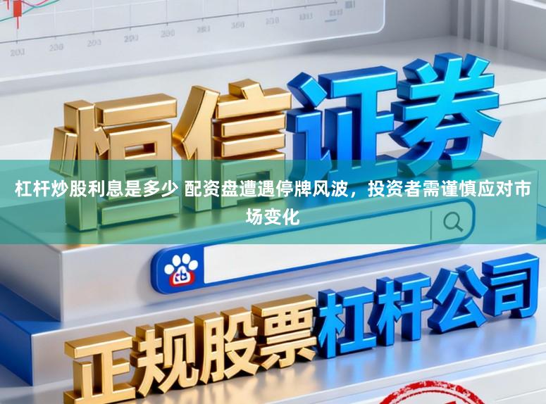 杠杆炒股利息是多少 配资盘遭遇停牌风波，投资者需谨慎应对市场变化
